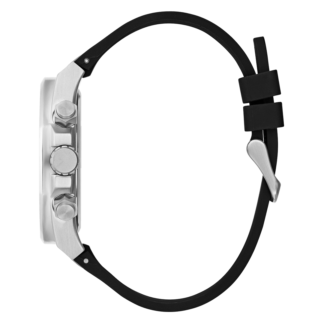 GUESS Mens Black 2-Tone Multi-Function Watch