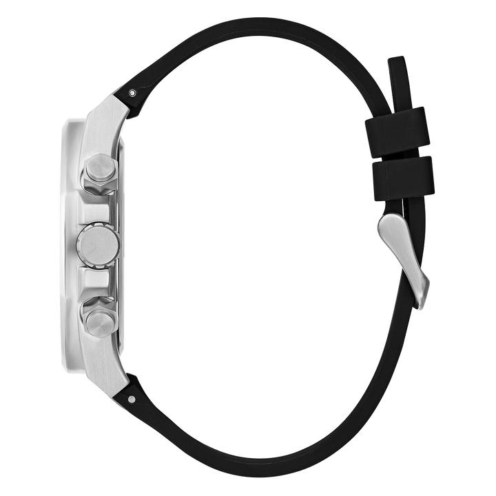 GUESS Mens Black 2-Tone Multi-Function Watch