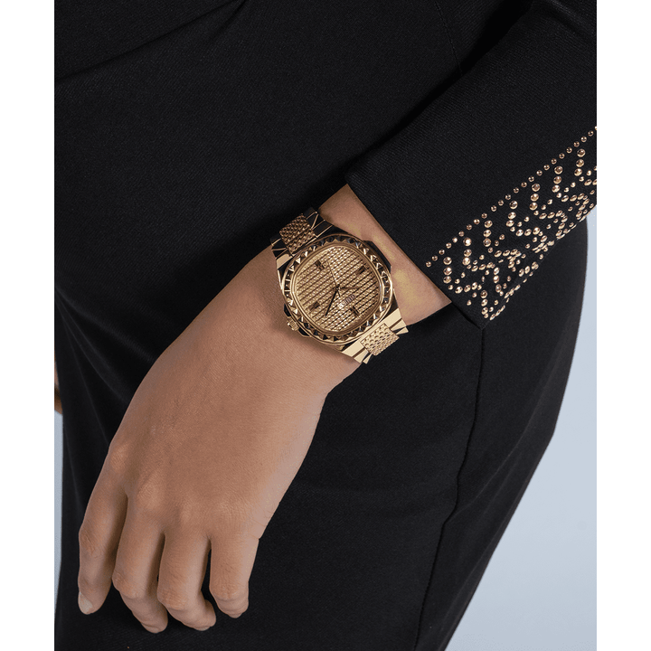 GUESS Ladies Gold Tone Analog Watch