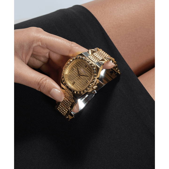 GUESS Ladies Gold Tone Analog Watch