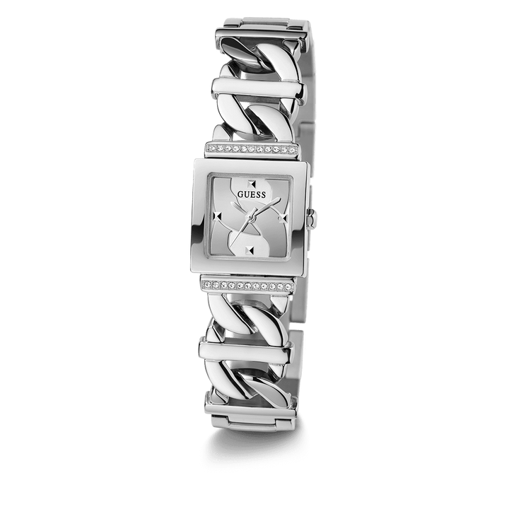GUESS Ladies Silver Tone Silver Analog Watch