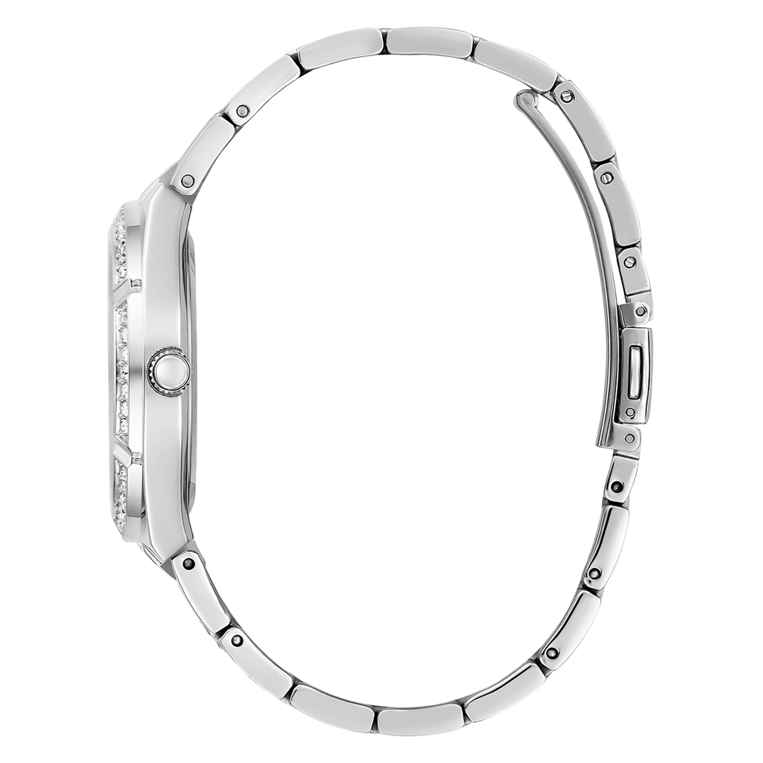 GUESS Ladies Silver Tone Multi-Function Watch