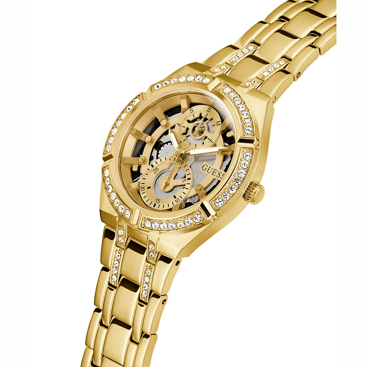 GUESS Ladies Gold Tone Multi-Function Watch