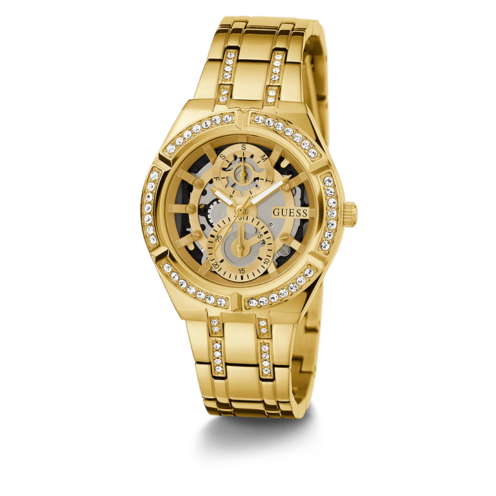 GUESS Ladies Gold Tone Multi-Function Watch