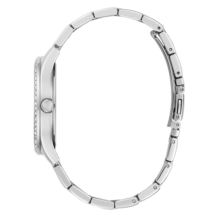 GUESS Ladies Silver Tone Analog Watch