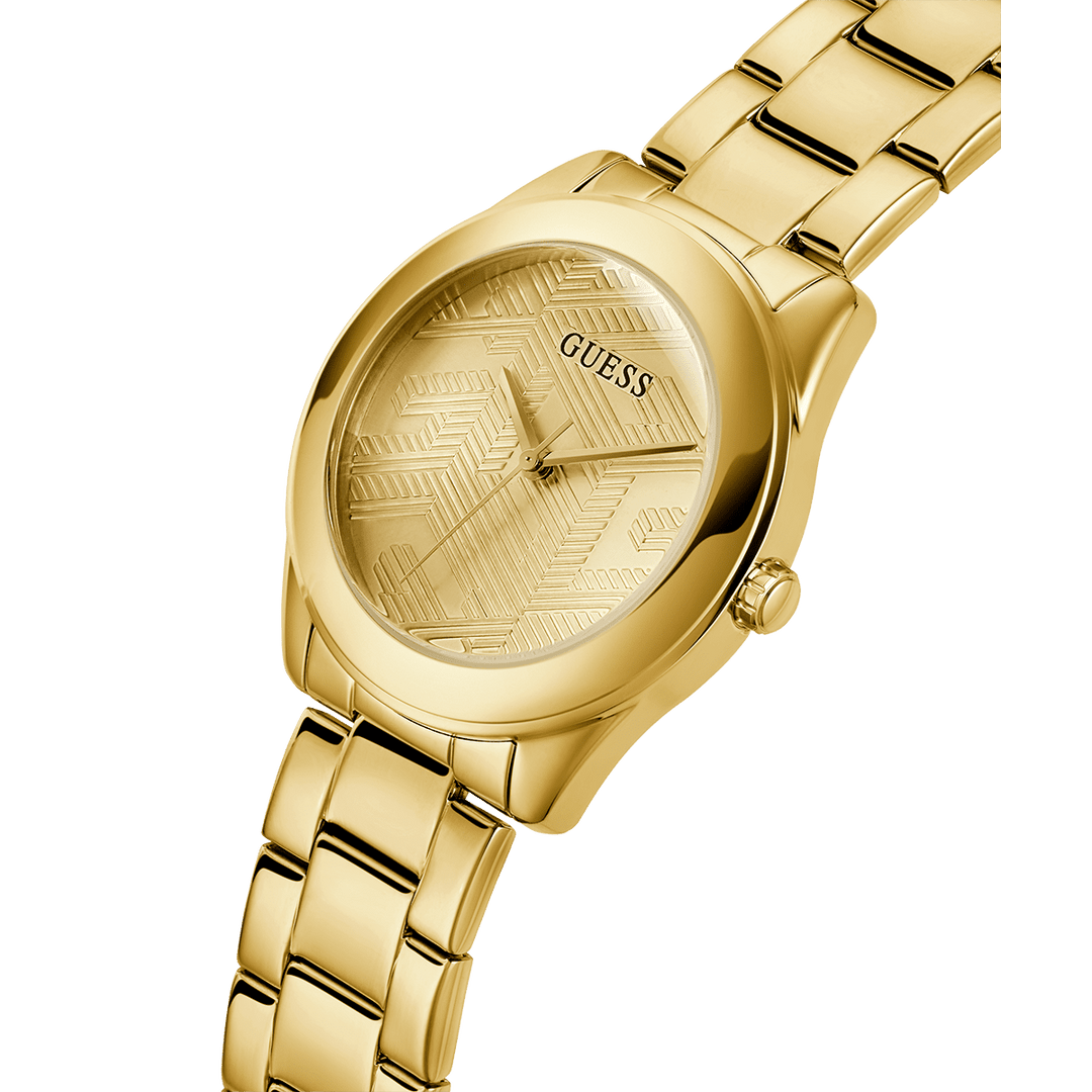 GUESS Ladies Gold Tone Analog Watch