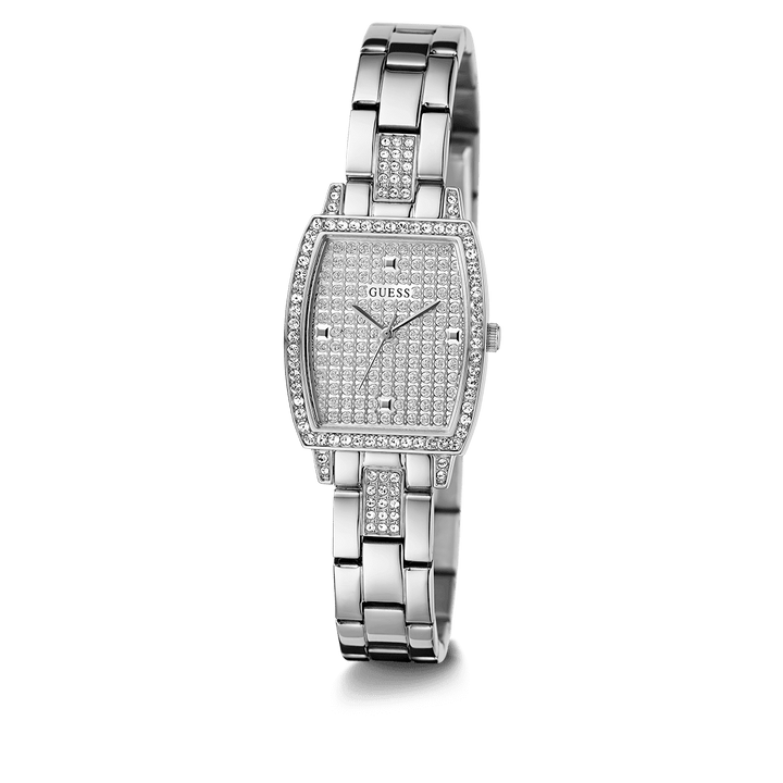 GUESS Ladies Silver Tone Analog Watch