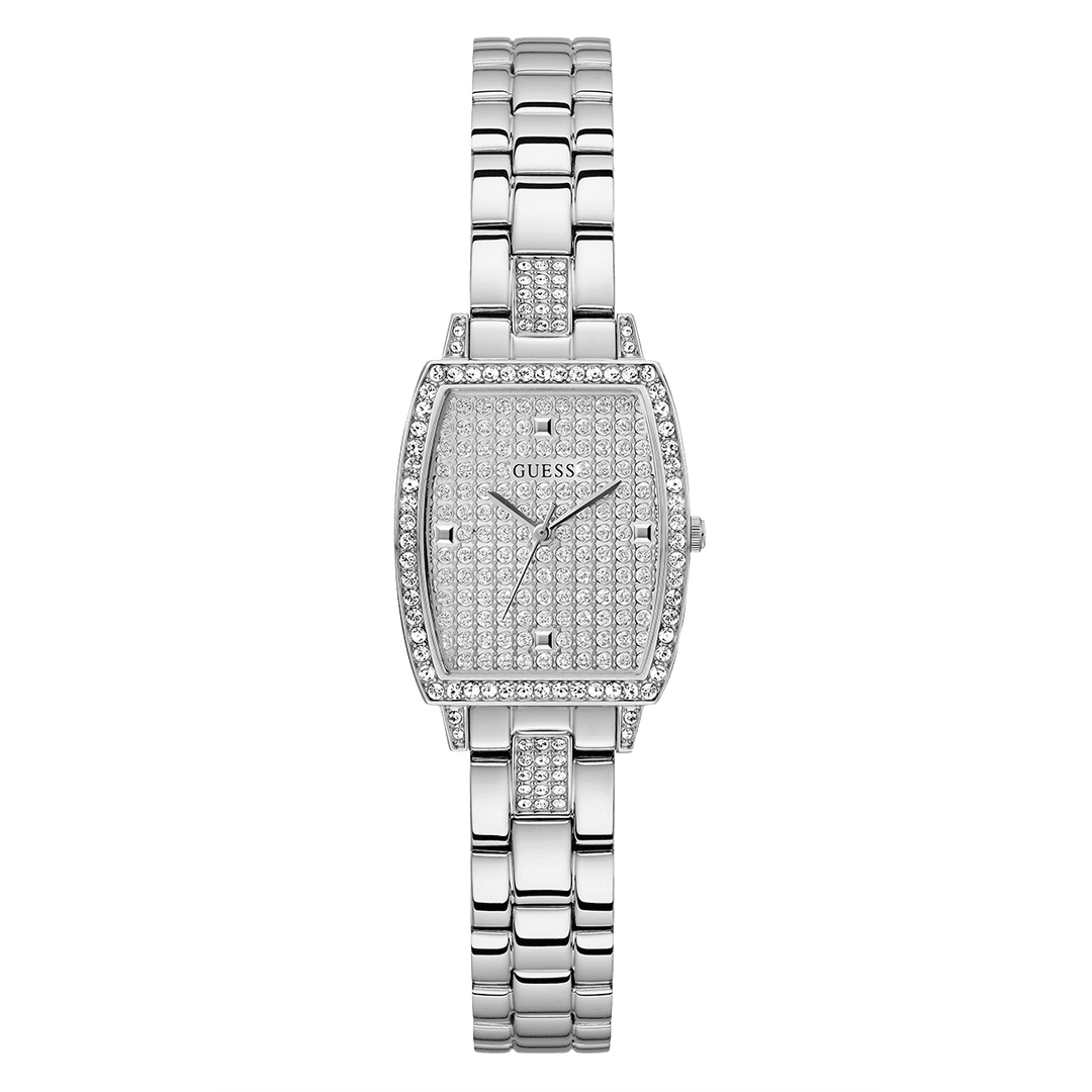 GUESS Ladies Silver Tone Analog Watch