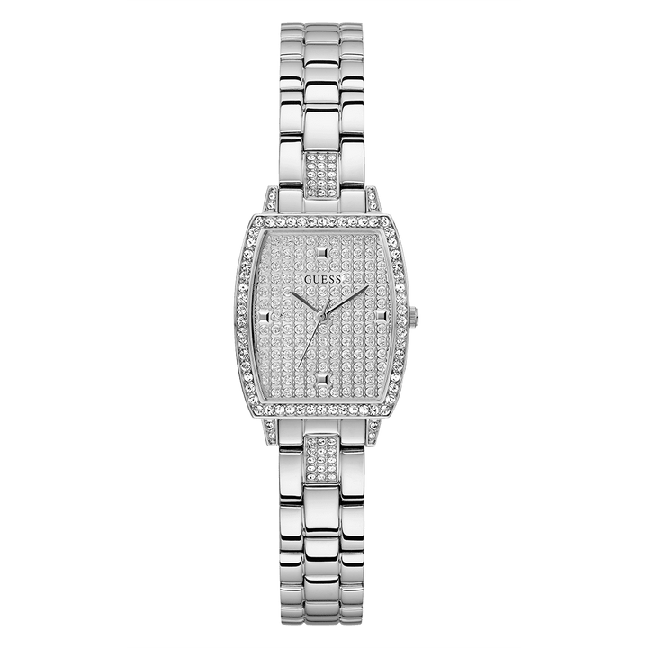 GUESS Ladies Silver Tone Analog Watch