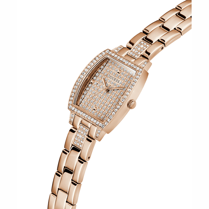 GUESS Ladies Rose Gold Tone Analog Watch