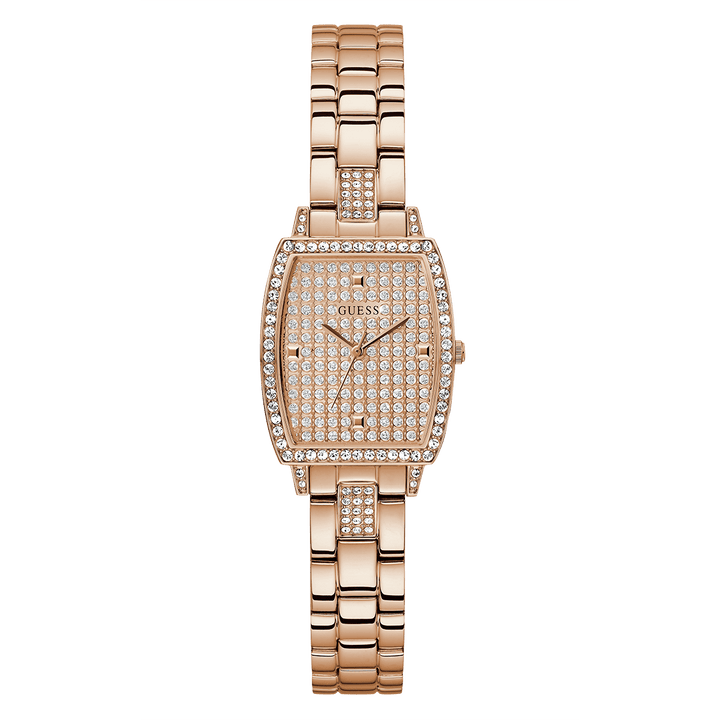 GUESS Ladies Rose Gold Tone Analog Watch