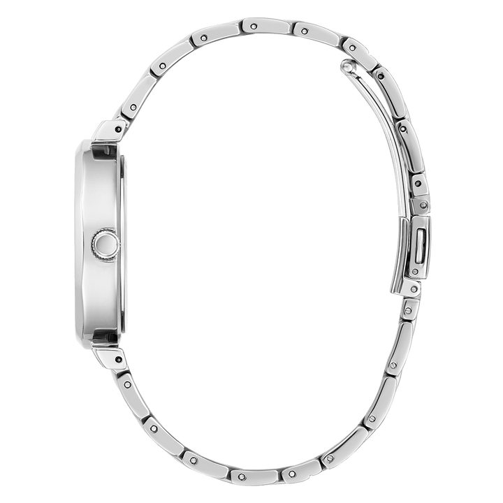 GUESS Ladies Silver Tone Analog Watch