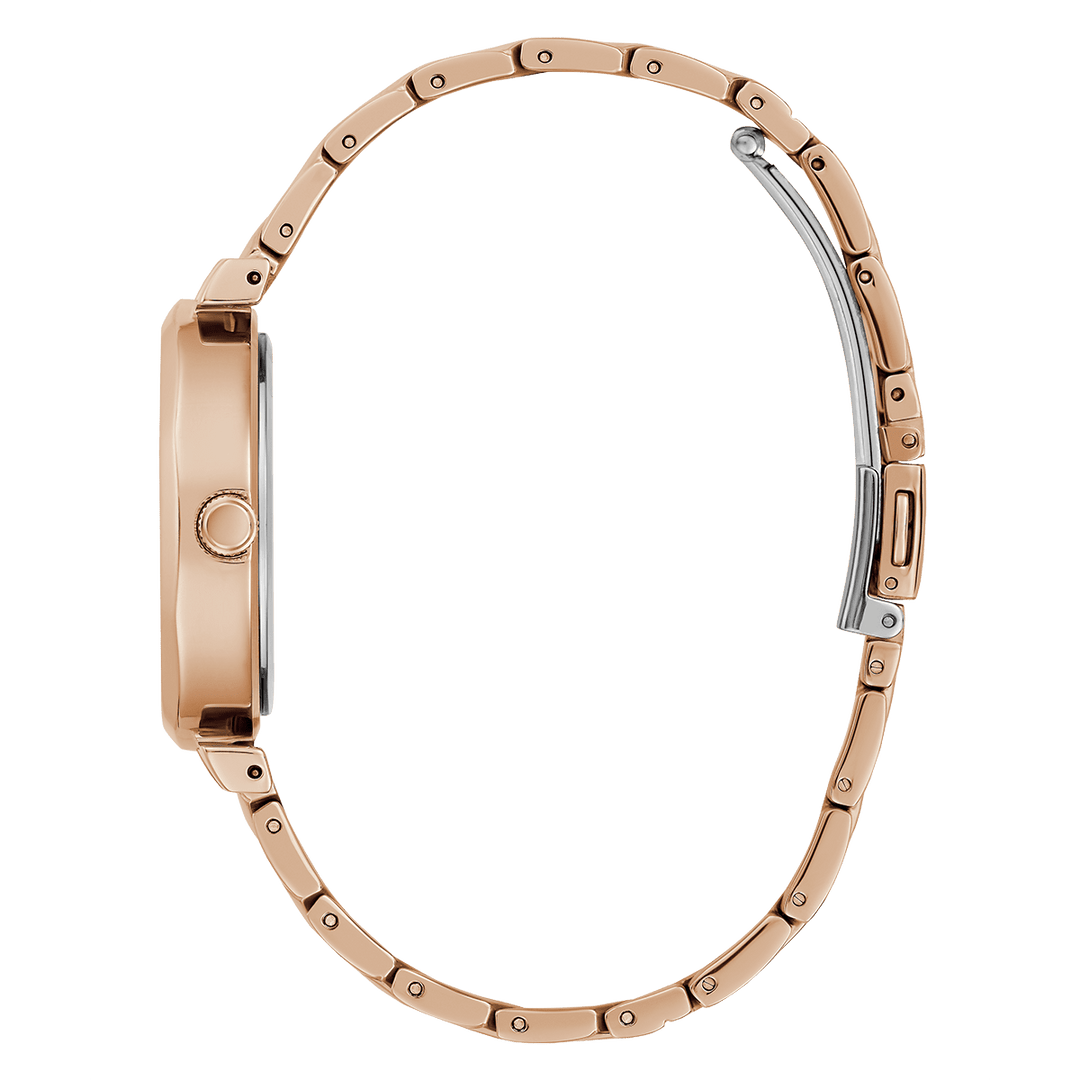 GUESS Ladies Rose Gold Tone Analog Watch