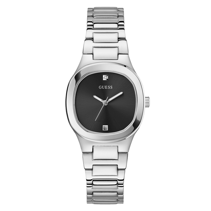 GUESS Ladies Silver Tone Analog Watch