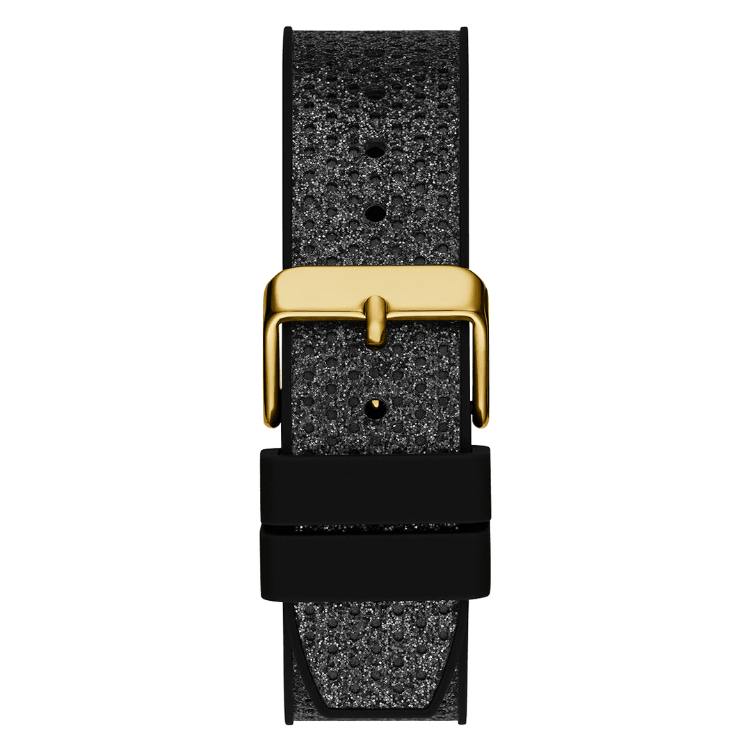 GUESS Ladies Black Gold Tone Multi-Function Watch