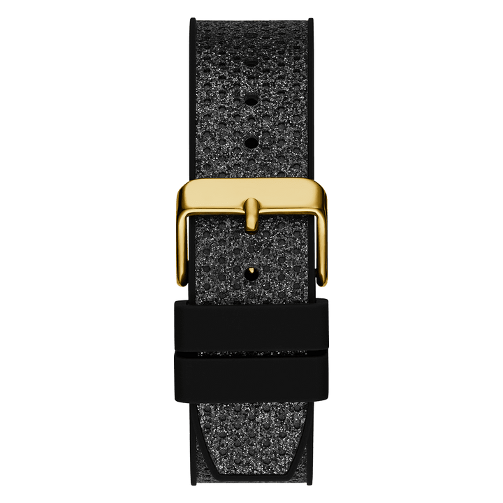 GUESS Ladies Black Gold Tone Multi-Function Watch