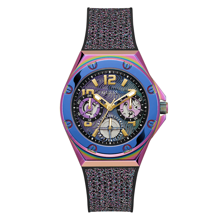 GUESS Ladies 2-Tone Iridescent Multi-Function Watch