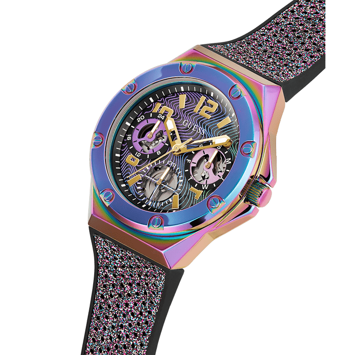 GUESS Ladies 2-Tone Iridescent Multi-Function Watch