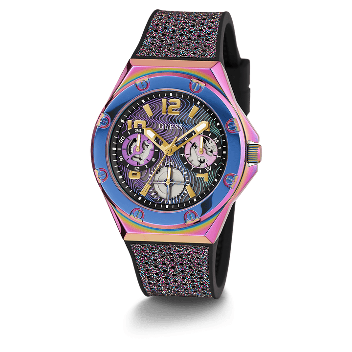 GUESS Ladies 2-Tone Iridescent Multi-Function Watch