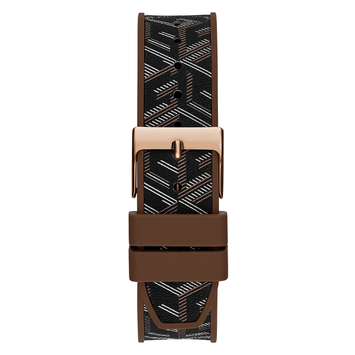 GUESS Ladies Brown Rose Gold Multi-Function Watch
