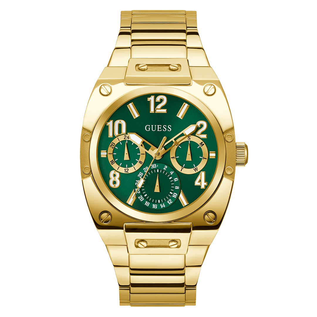 GUESS Mens Gold Multi-Function Watch