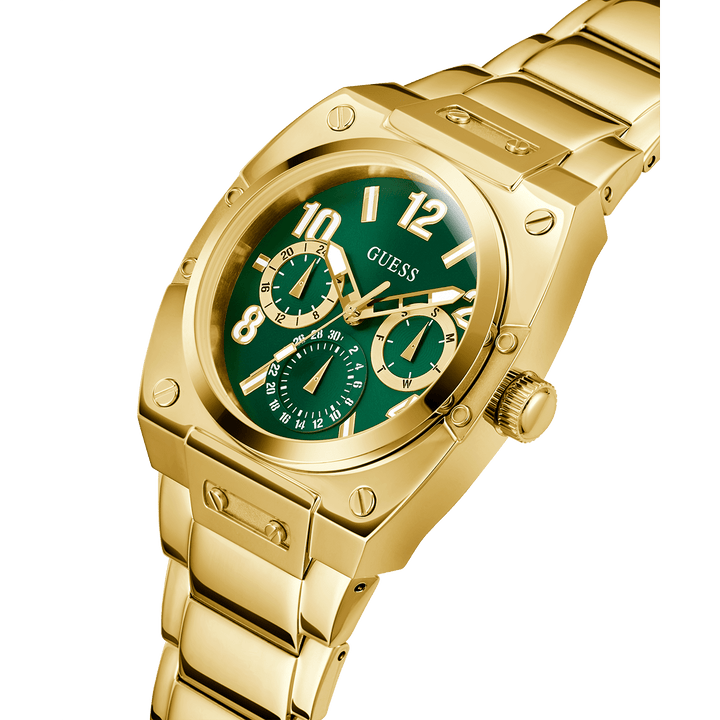 GUESS Mens Gold Multi-Function Watch
