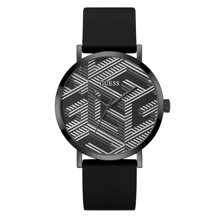 GUESS Mens Black Analog Watch