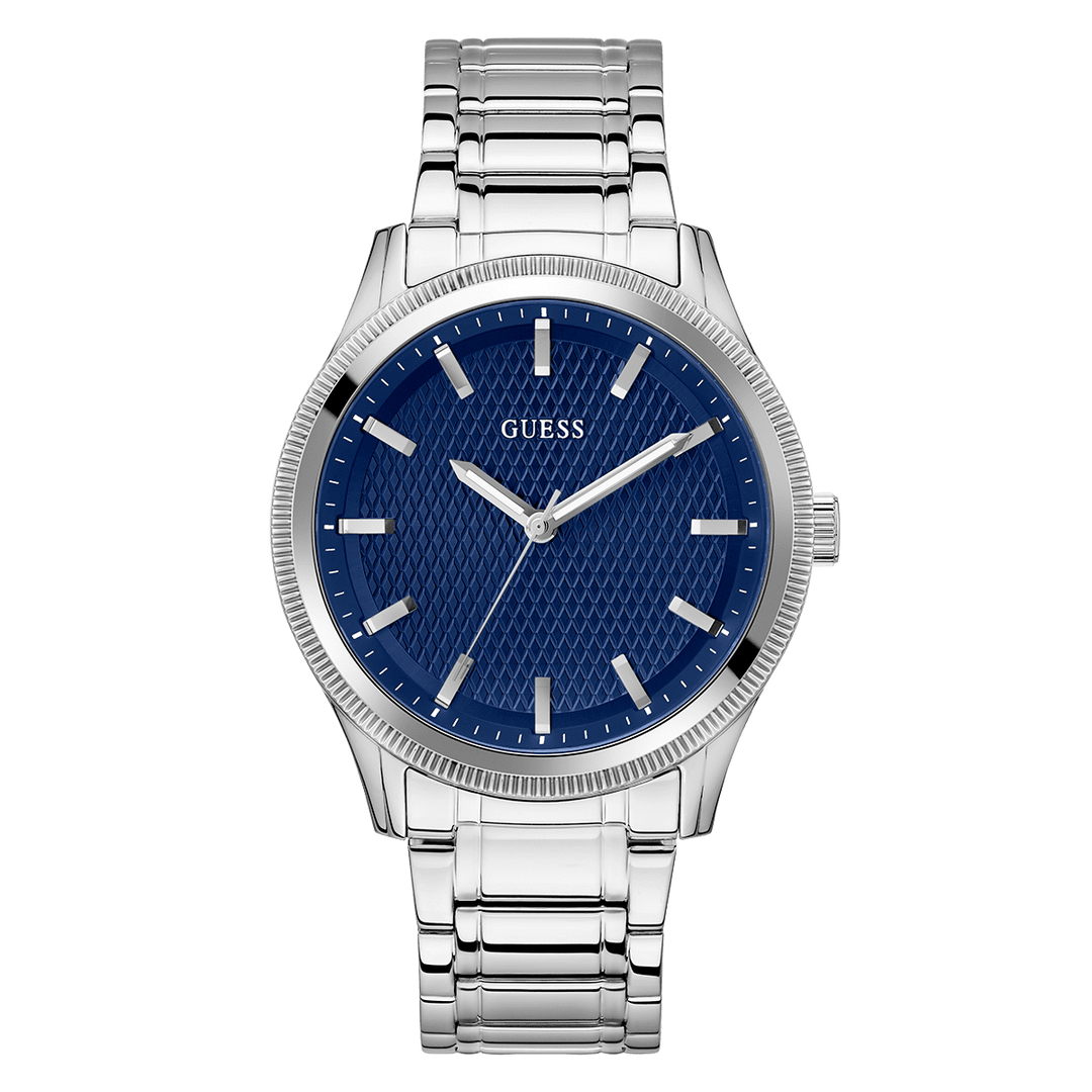 GUESS Mens Silver Analog Watch