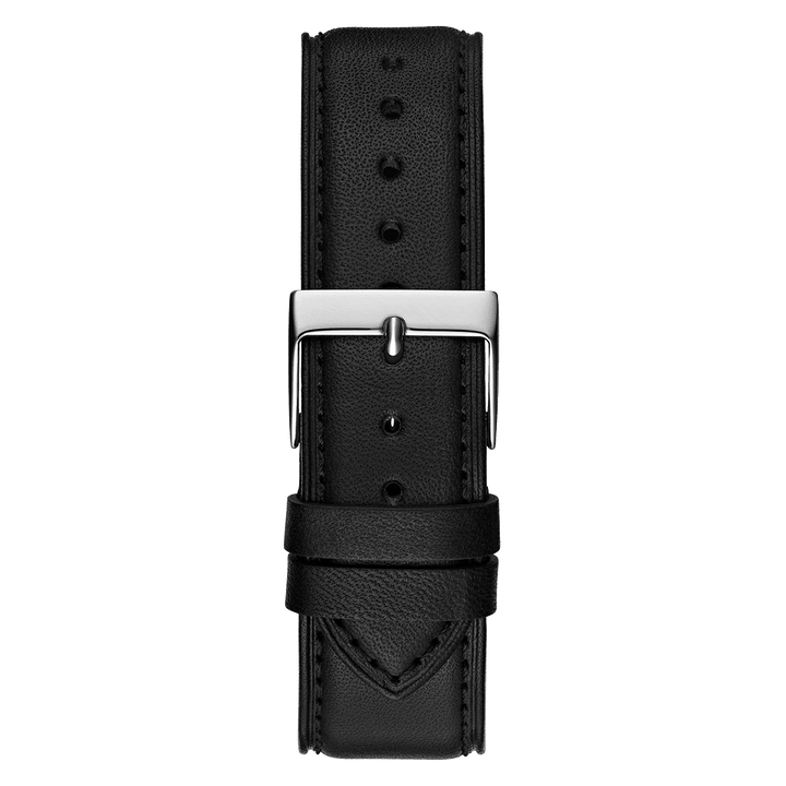 GUESS Mens Black Silver Analog Watch