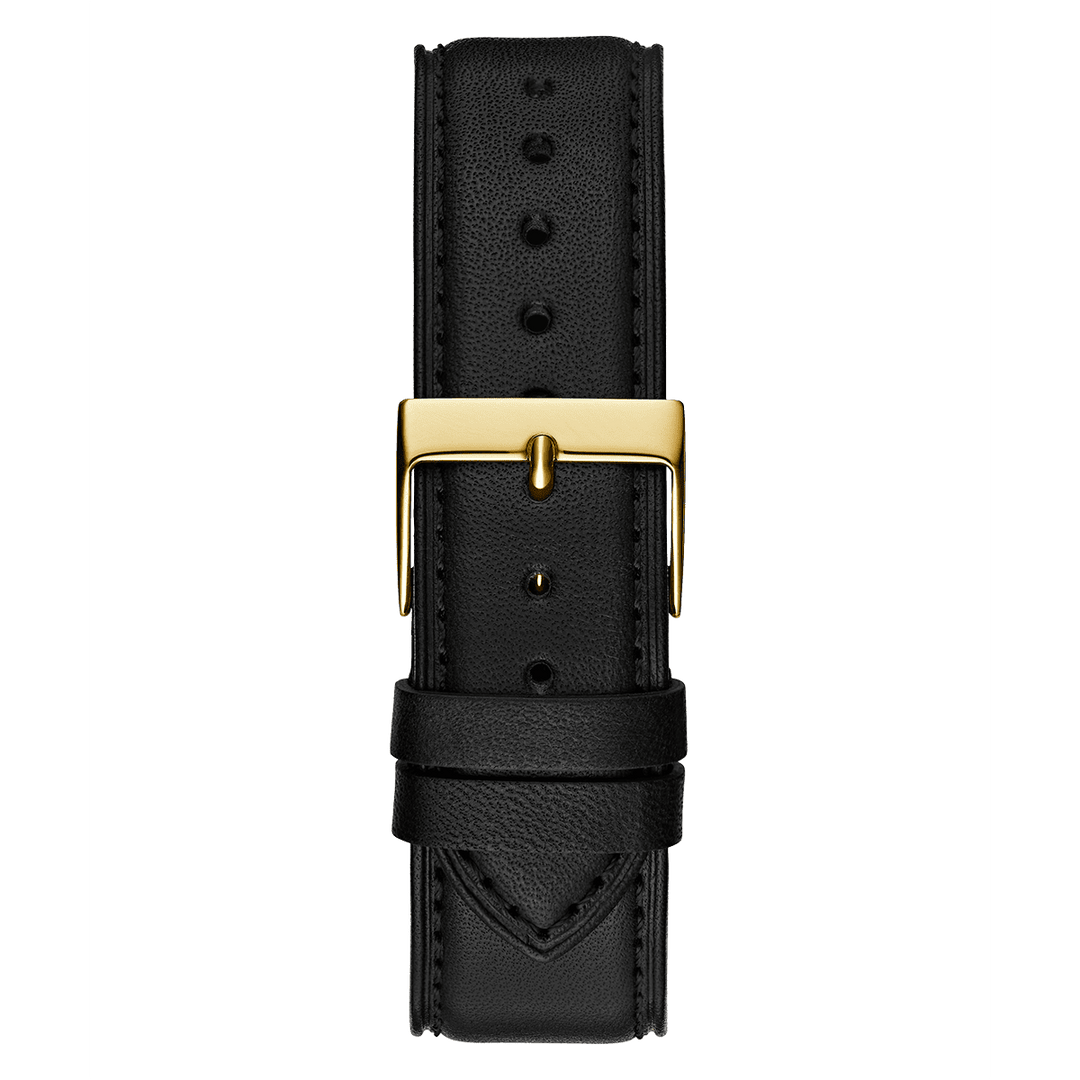 GUESS Mens Black Gold Analog Watch