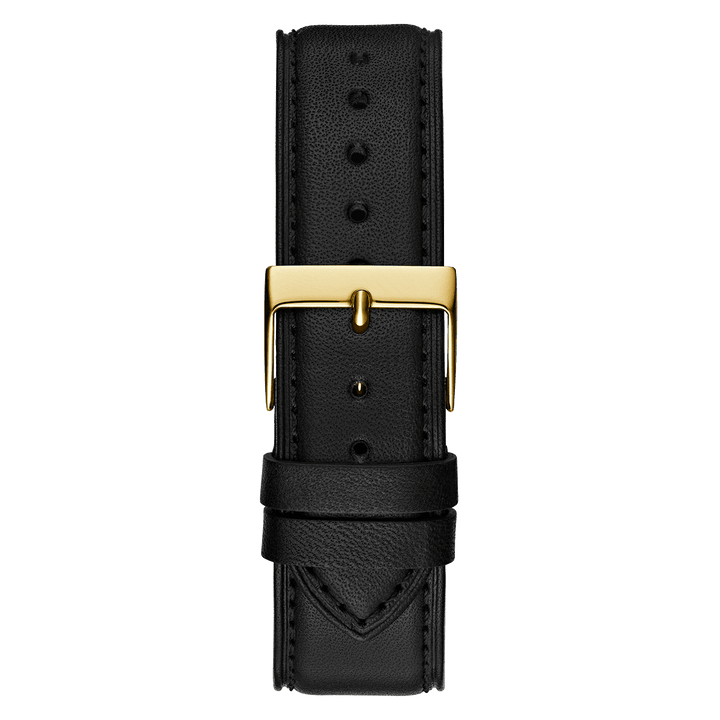 GUESS Mens Black Gold Analog Watch