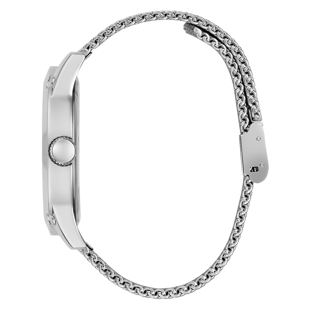 GUESS Mens Silver Tone Analog Watch