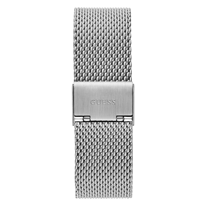 GUESS Mens Silver Tone Analog Watch