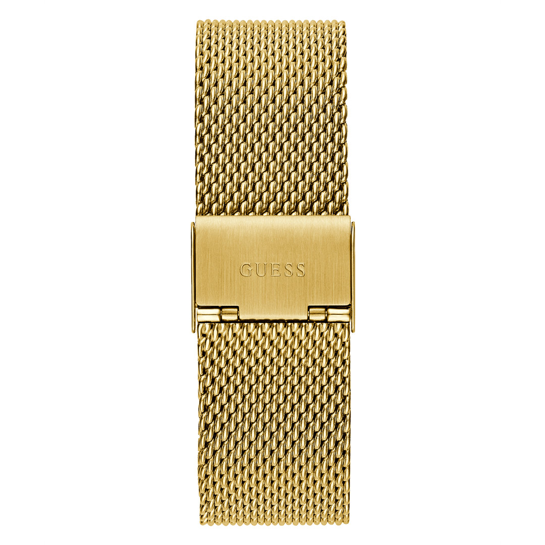 GUESS Mens Gold Tone Analog Watch