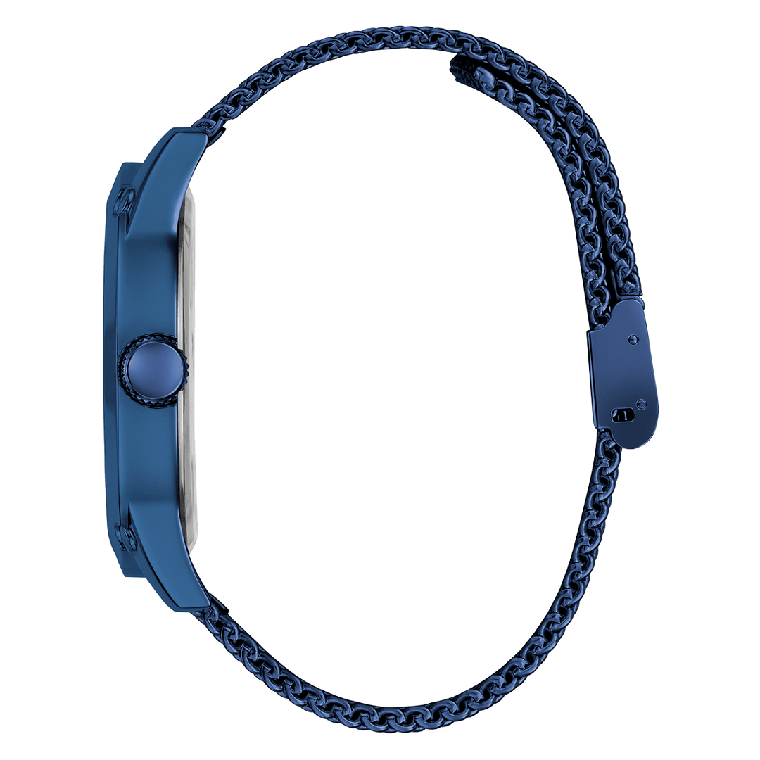 GUESS Mens Blue Analog Watch