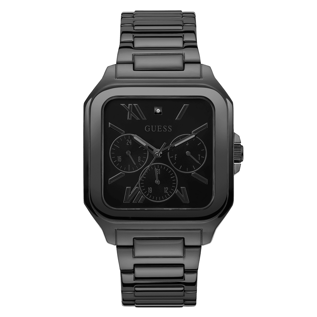 GUESS Mens Black Multi-Function Watch