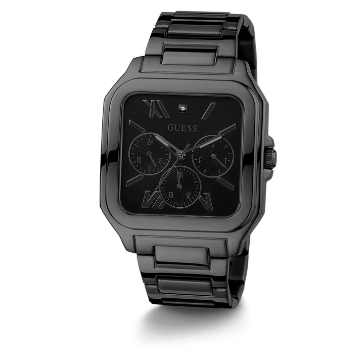 GUESS Mens Black Multi-Function Watch