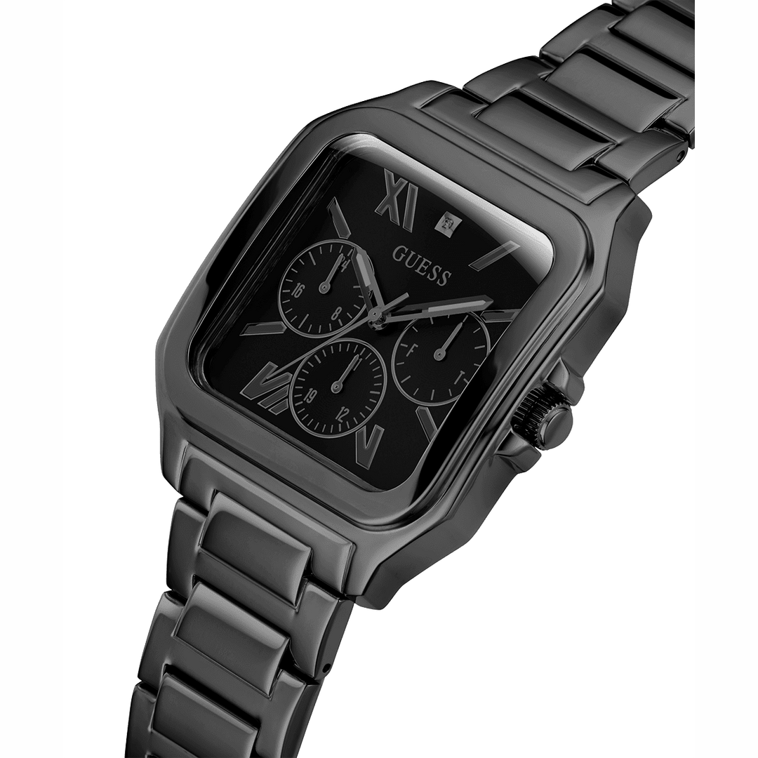 GUESS Mens Black Multi-Function Watch