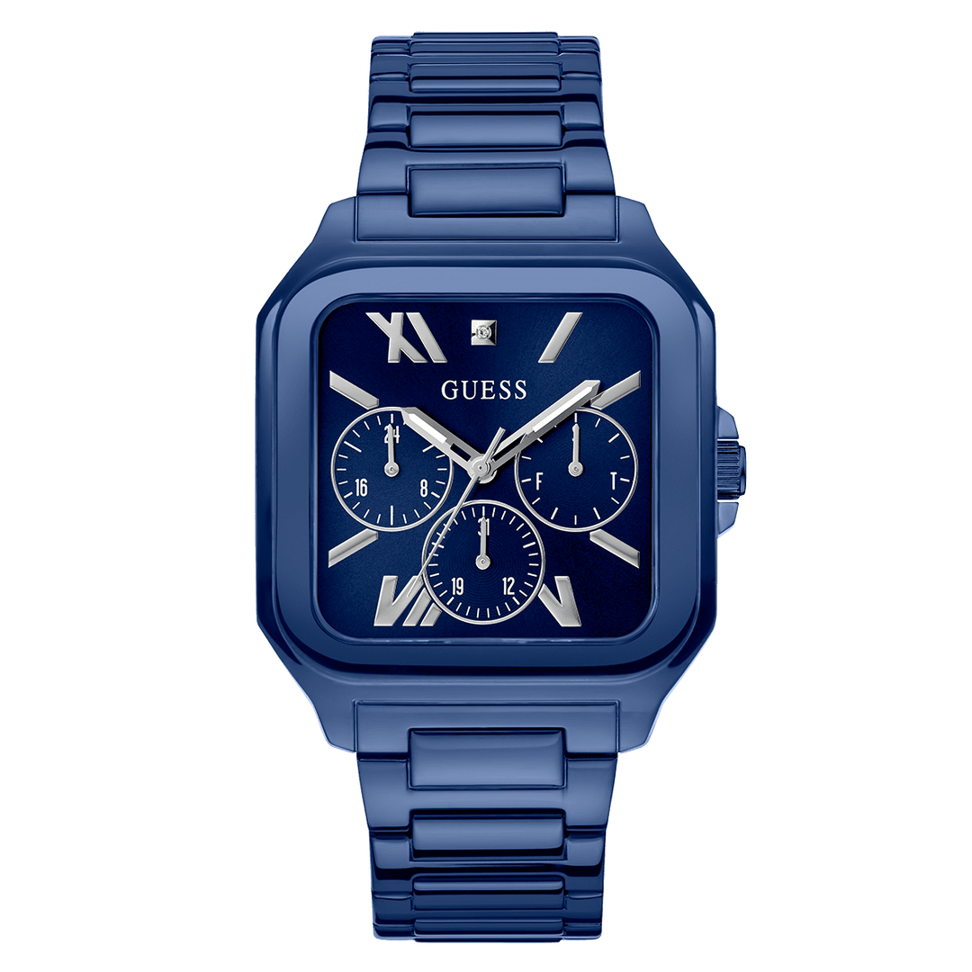 GUESS Mens Blue Multi-Function Watch