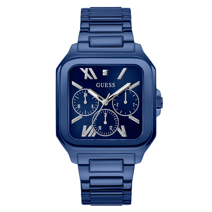 GUESS Mens Blue Multi-Function Watch
