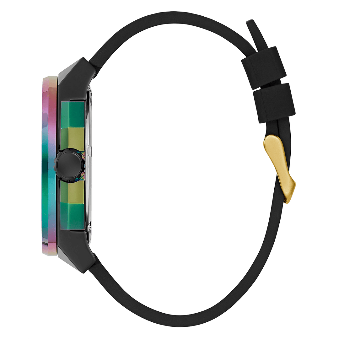 GUESS Mens Black 2-Tone Analog Watch