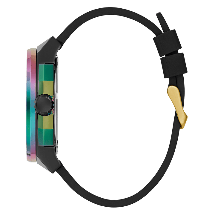 GUESS Mens Black 2-Tone Analog Watch