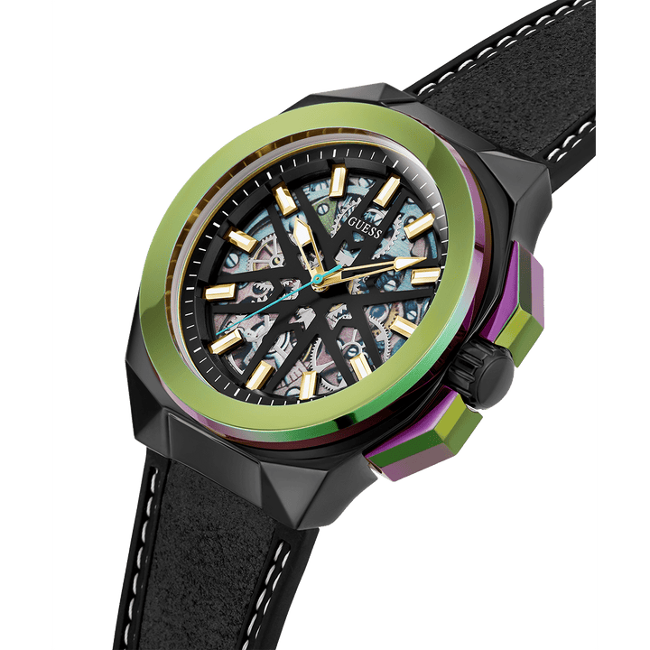 GUESS Mens Black 2-Tone Analog Watch