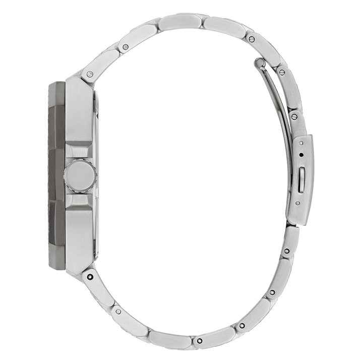 GUESS Mens Silver Tone 2-Tone Multi-Function Watch