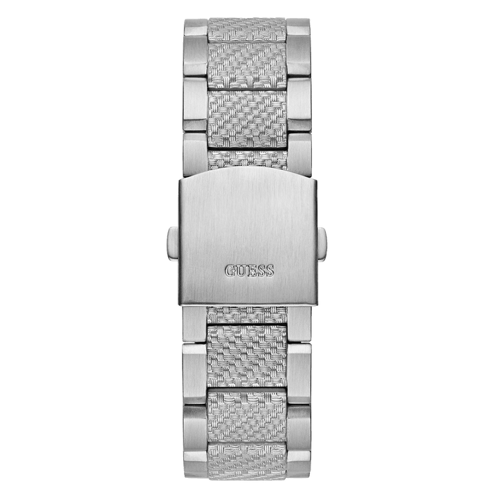 GUESS Mens Silver Tone 2-Tone Multi-Function Watch