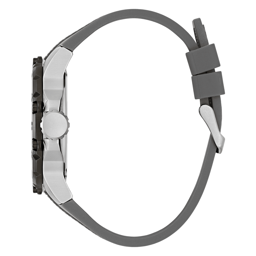 GUESS Mens Grey 2-Tone Multi-Function Watch