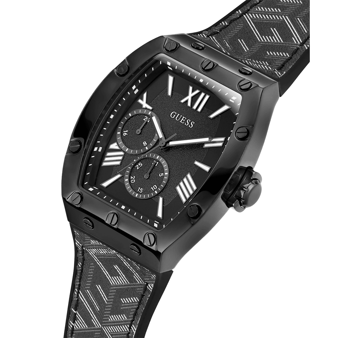 GUESS Mens Black Multi-Function Watch