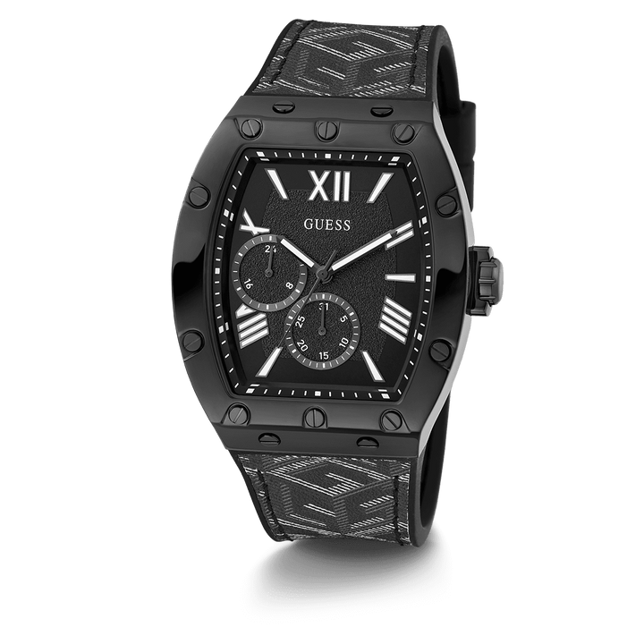 GUESS Mens Black Multi-Function Watch
