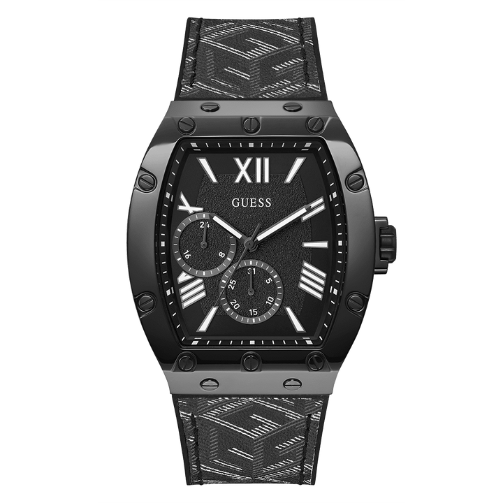 GUESS Mens Black Multi-Function Watch