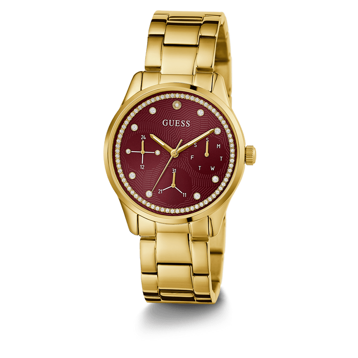 GUESS Ladies Gold Tone Multi-Function Watch